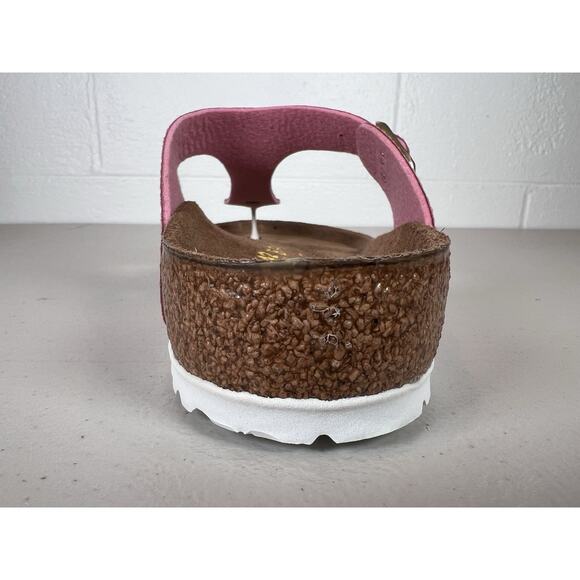 Birkenstock Gizeh Women’s 11 US 42 EU Snake Metallic Pink Rose Gold Sandals NWOB - Picture 4 of 16